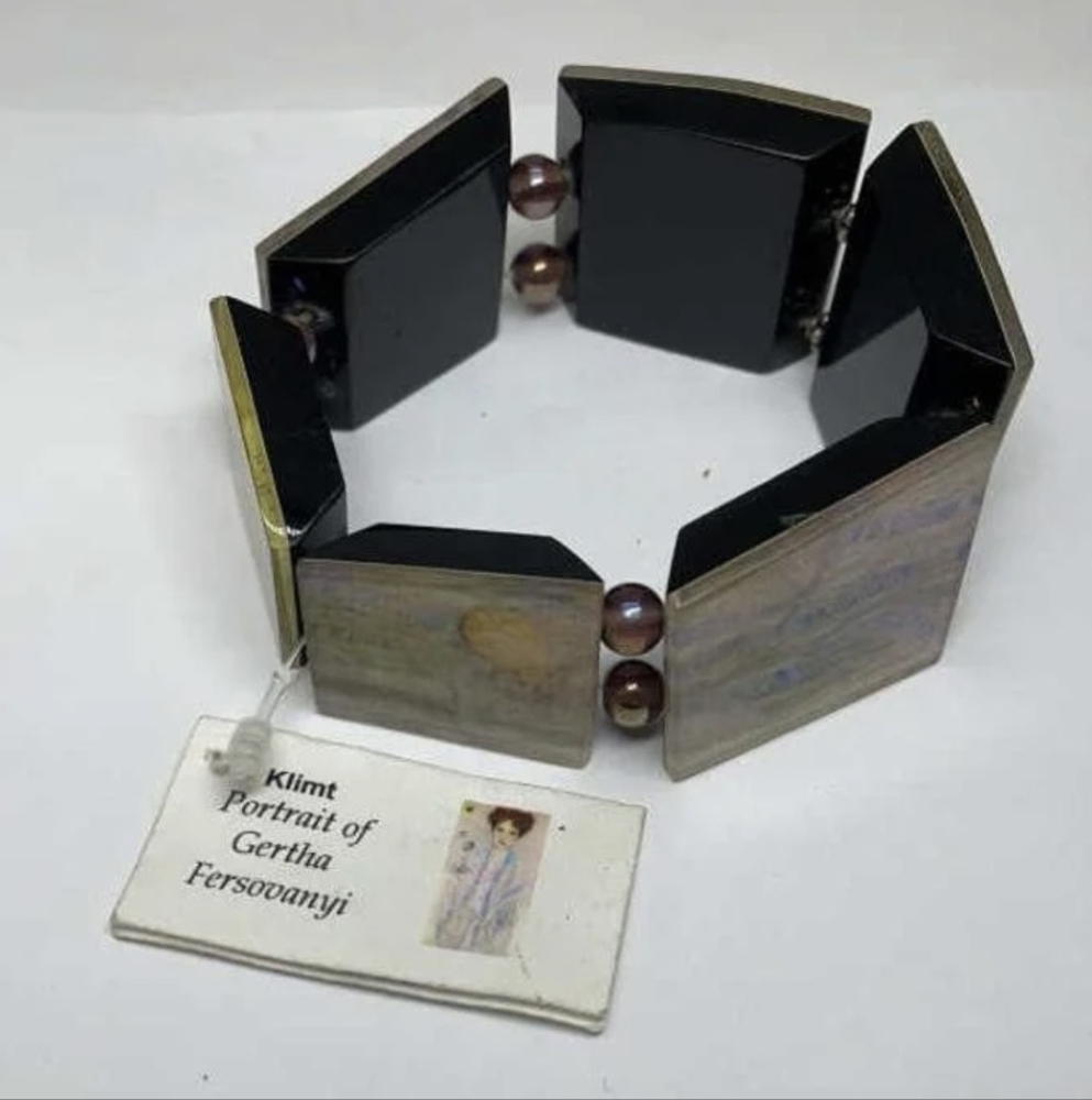 NEW / NWT Klimt Gertha Fersovanyi Abalone Bracelet Inspired By Gustav Klimt